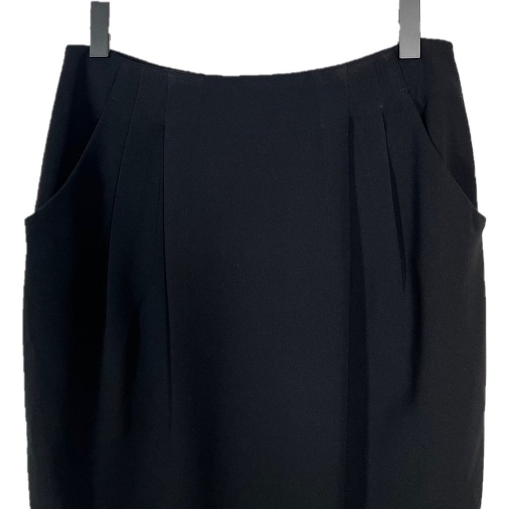 MM LaFleur Black Pencil Skirt Size 2 - Picture 3 of 4